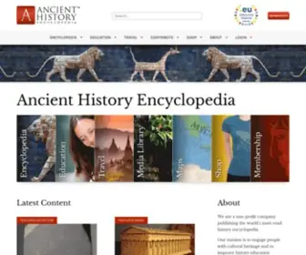 Ancient.eu.com(The web's source of information for Ancient History) Screenshot