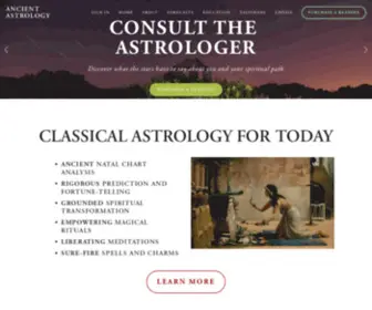 Ancientastrology.org(Ancient Astrology) Screenshot