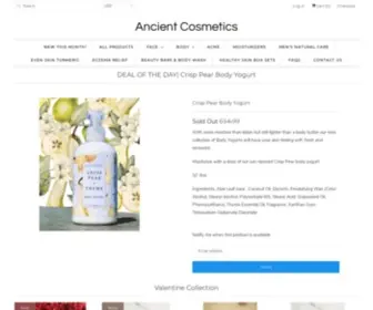 Ancientcosmeticz.com(Vegan Handmade Natural Products) Screenshot