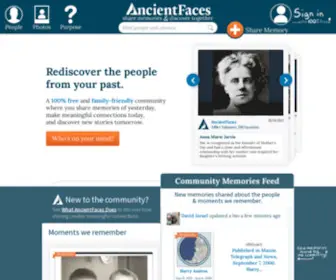 Ancientfaces.com(Free family photos) Screenshot