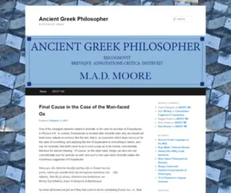 Ancientgreekphilosopher.com(Ancient Greek Philosopher M.A.D) Screenshot