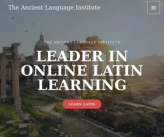 Ancientlanguage.com(The Ancient Language Institute) Screenshot