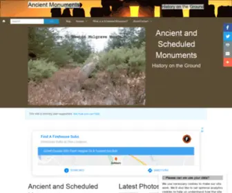 Ancientmonuments.info(Ancient Monuments UK) Screenshot