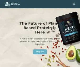 Ancientnutrition.com(Our mission) Screenshot