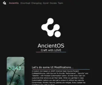 Ancientrom.xyz(Web site created using create) Screenshot