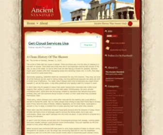 Ancientstandard.com(Ancient History Blog) Screenshot