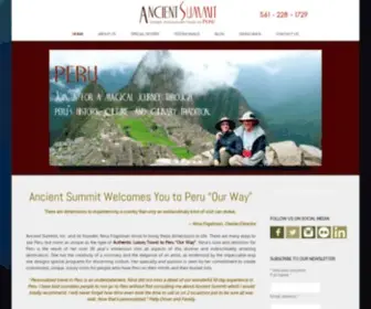 Ancientsummit.com(Travel South America) Screenshot