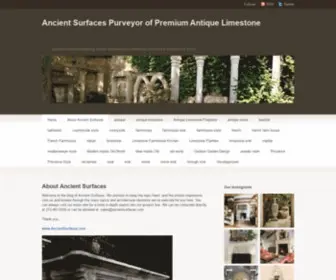 Ancientsurfaces.org(Ancient Surfaces Purveyor of Premium Antique Limestone) Screenshot