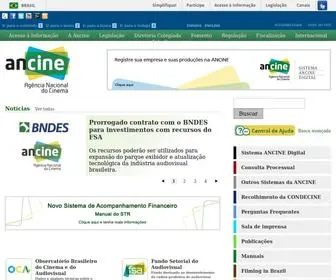 Ancine.gov.br(Agência Nacional do Cinema) Screenshot