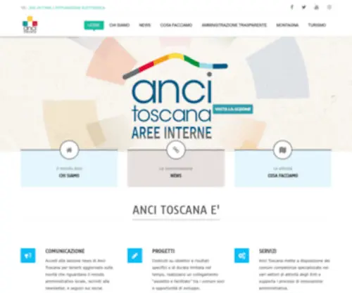 Ancitoscana.it(Associazione nazionale comuni italiani toscana) Screenshot