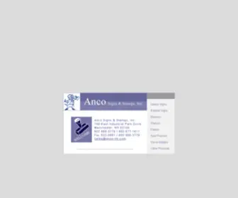 Anco-NH.com(Anco Signs & Stamps) Screenshot