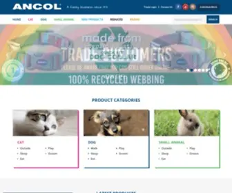 Ancol.co.uk(Ancol Pet Products Limited A Family Business Since 1971Ancol) Screenshot