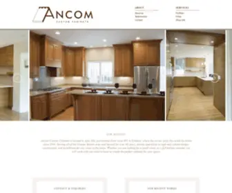 Ancomcabinets.com(Ancom Custom Cabinets) Screenshot