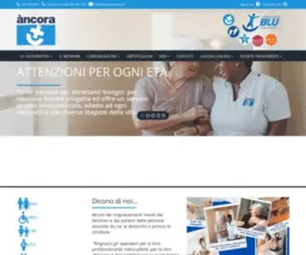 Ancoraservizi.it(Àncora Servizi è una Cooperativa sociale di servizi socio sanitari e integrativi rivolti) Screenshot