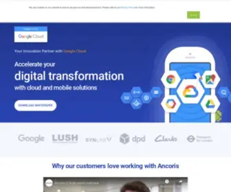 Ancoris.com(Google Cloud Premier Partner) Screenshot