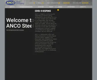 Ancosteel.com(Steel Company) Screenshot