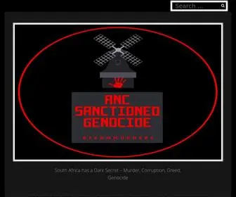 Ancsanctionedgenocide.com(Stop Genocide South Africa) Screenshot