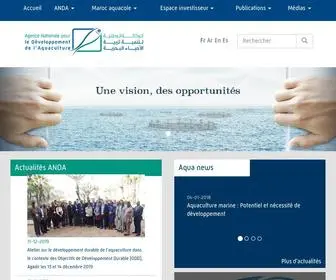 Anda.gov.ma(Bienvenue sur Agence Nationale pour le D) Screenshot