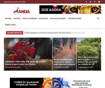 Anda.jor.br(Agência de Notícias de Direitos Animais) Screenshot