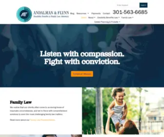 Andalmanflynn.com(Law Firm MD and DC) Screenshot