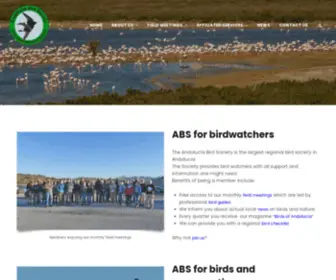 Andaluciabirdsociety.org(The Andalucía Bird Society) Screenshot