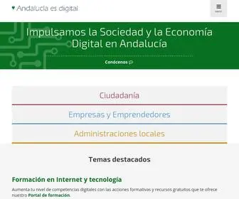Andaluciaesdigital.es(Transformando el mundo desde Andalucía. Comienza el Viaje hacia la dimensión digital) Screenshot