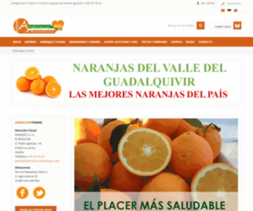 Andalucianaranjas.com(Venta de naranjas online) Screenshot