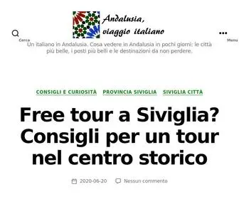 Andalusiaviaggioitaliano.com(Un italiano in Andalusia. Cosa vedere in Andalusia) Screenshot