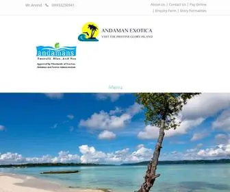 Andamanexotica.com(Andaman island package) Screenshot