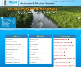 Andamans.gov.in(Andaman and Nicobar Administration) Screenshot