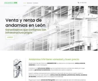 Andamiosivm.com(Venta y renta de andamios en León) Screenshot