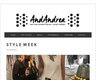Andandrea.com(72 Hour PopUp Fashion Shop) Screenshot