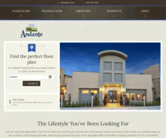 Andanteapts.biz(Andante Apartments) Screenshot