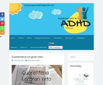 AndanzasporeladHD.com(Andanzas por el ADHD Blog) Screenshot