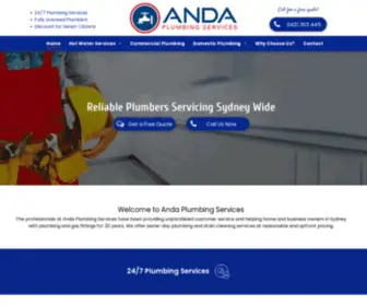 Andaplumbing.com.au(Anda Plumbing Services) Screenshot