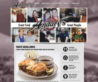 Andarysgrill.com(Andary's Grill & Deli) Screenshot