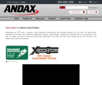 Andax.com(Andax Industries) Screenshot