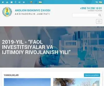 Andbiochemical.uz(Andijon biokimyo zavodi) Screenshot