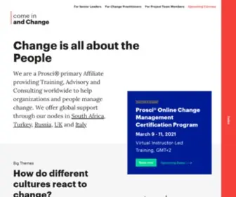 Andchange.com(A Change Management company around people) Screenshot