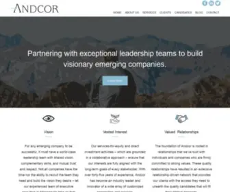 Andcor.com(Andcor Companies) Screenshot