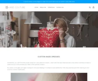 Andcouture.us(Custom made Clothes and Accessories) Screenshot