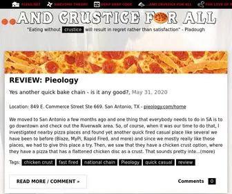 Andcrusticeforall.com(And Crustice For All) Screenshot