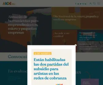 Ande.org.uy(Agencia Nacional de Desarrollo) Screenshot