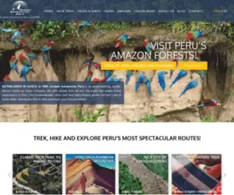 Andeanadventuresperu.com(Peruvian Tour Operator) Screenshot