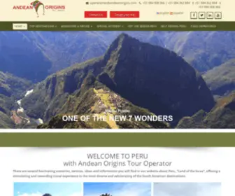 Andeanorigins.com(Andean Origins) Screenshot