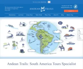 Andeantrails.co.uk(South America Tour Specialist) Screenshot