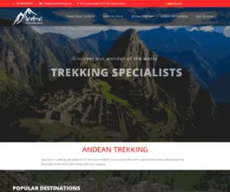 Andeantrekking.com(Travel Agency Cusco) Screenshot