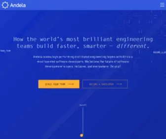 Andela.co(Build Your Team with Senior) Screenshot