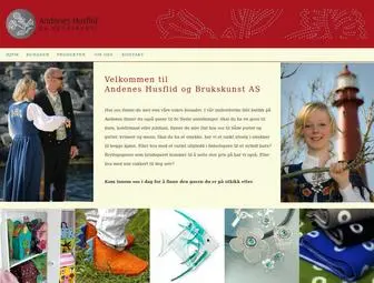 Andeneshusflid.com(Andenes Husflid og Brukskunst AS) Screenshot