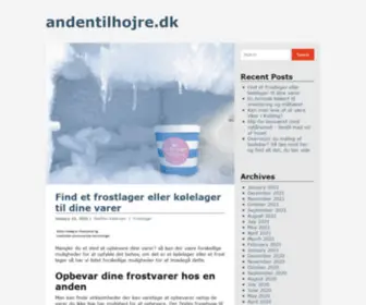 Andentilhojre.dk(Vi giver dig indsigt i de lokale danske firmaers services) Screenshot